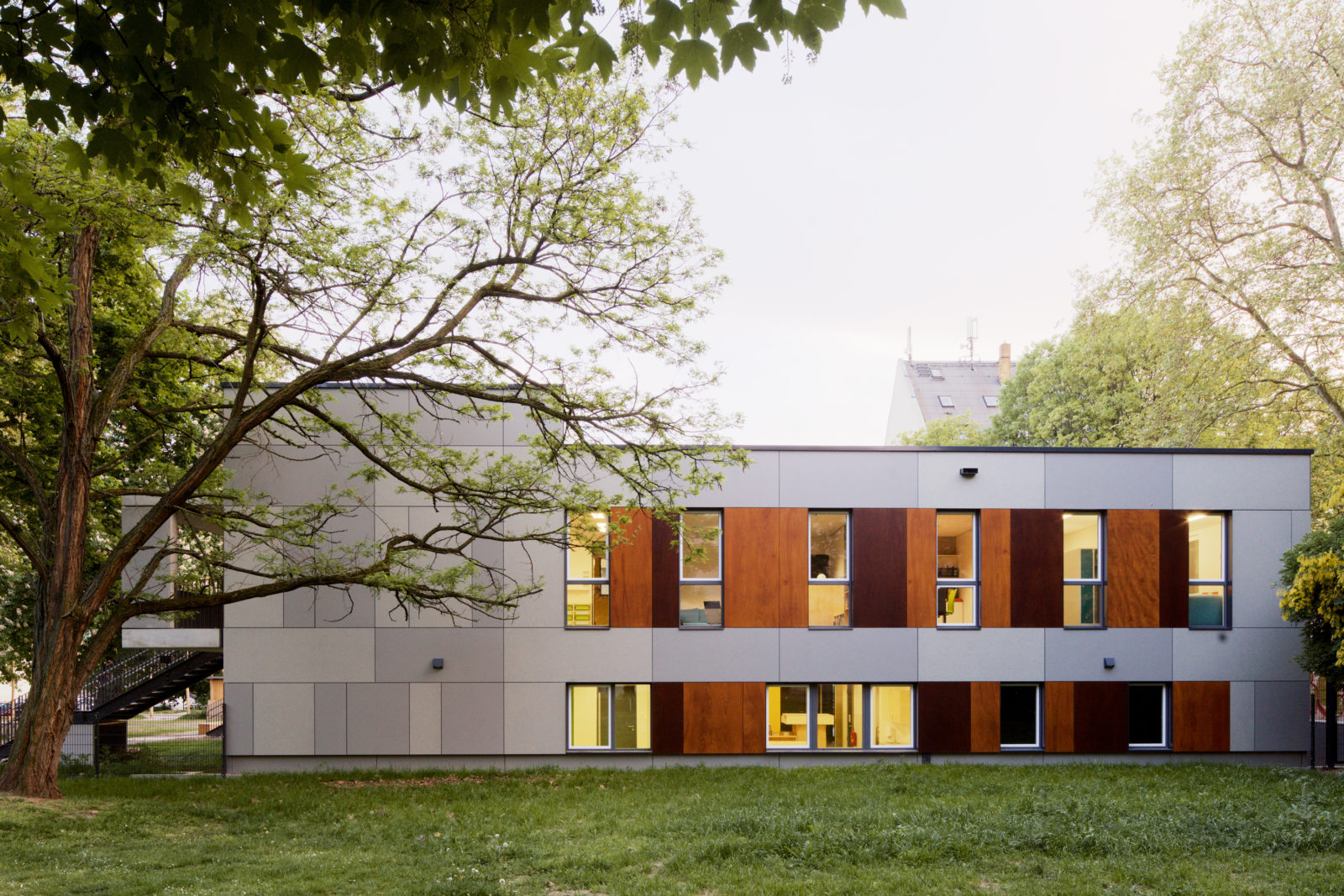 Neubau Kita Elsterstraße in Leipzig, Zentrum - Fassadenansicht