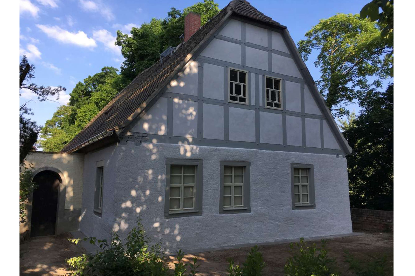 Sanierung Konfirmandenhaus Püchau - Ansicht Giebel