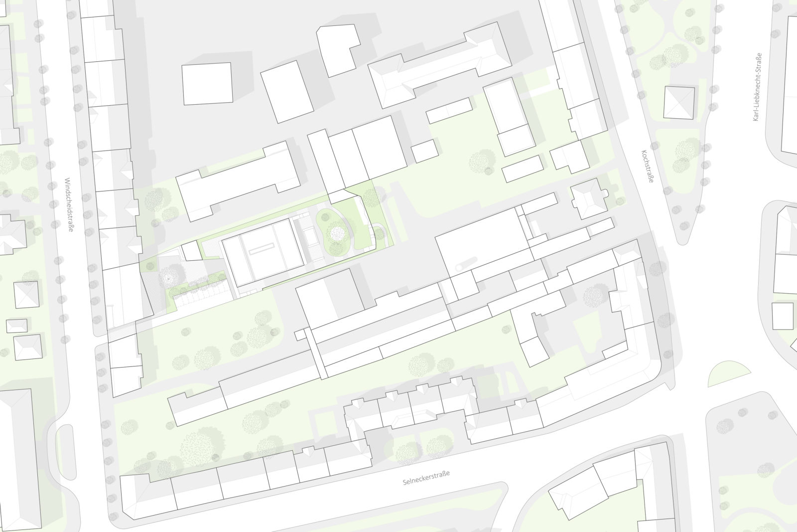 Wettbewerb SOS-Kinderdorf in Leipzig, Connewitz - Lageplan