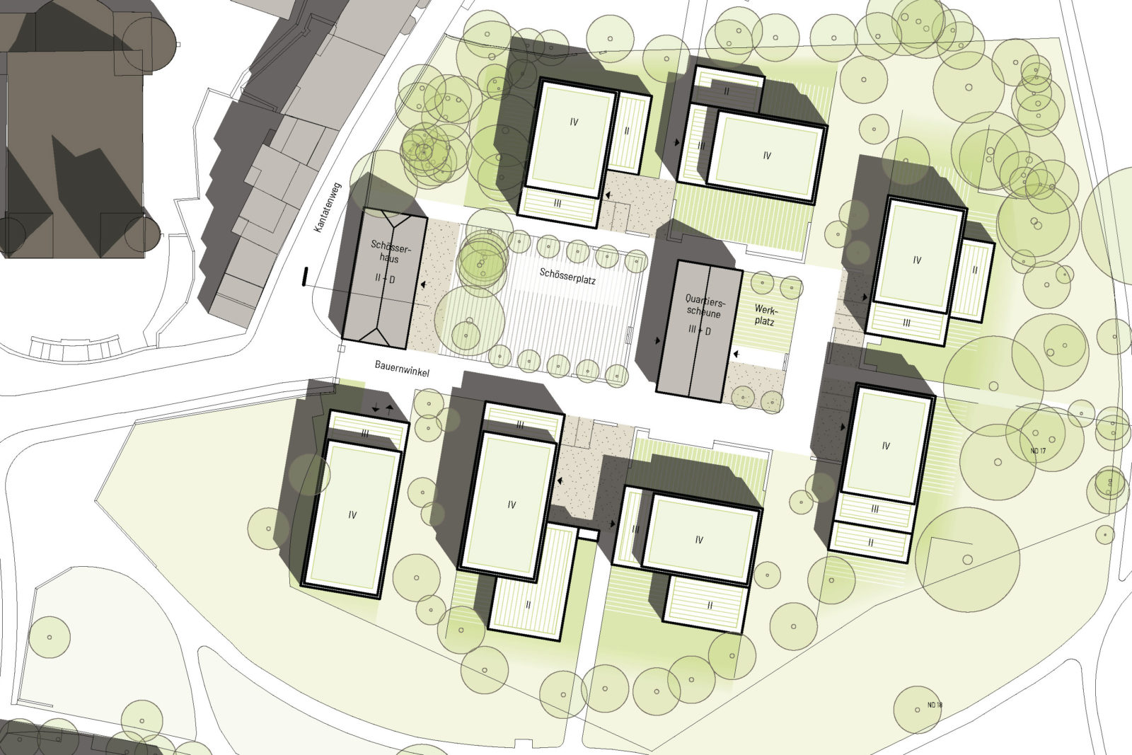 Lageplan Baufeld 1