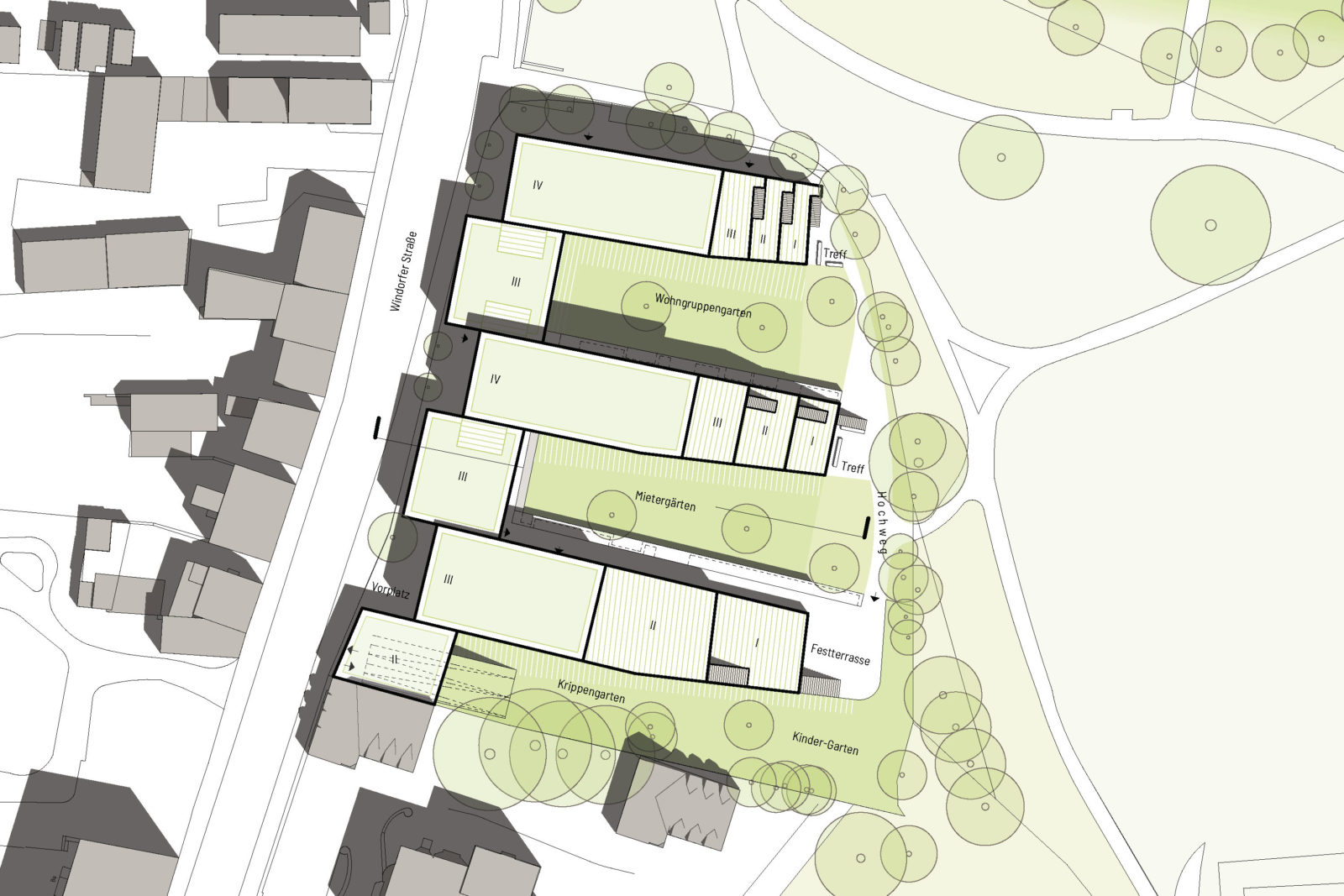 Konzept Baufeld 2 Lageplan